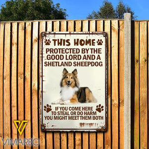 Shetland Sheepdog Printed Metal Sign