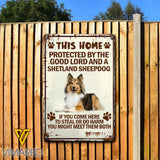Shetland Sheepdog Printed Metal Sign