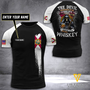 CUSTOMIZED FLORIDA GUY LIKE WHISKEY  TSHIRT 3D PRINTED