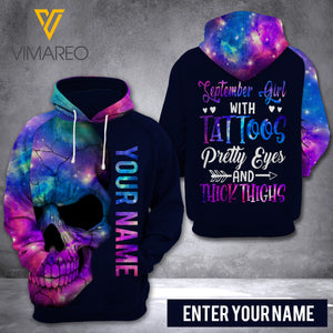 CUSTOMIZED SEPTEMBER GIRL 3D PRINTED HOODIE YYQQ