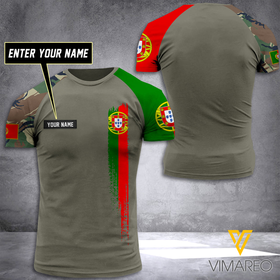 Customized Portugal Soldier 3D Printed Combat Shirt YYTT