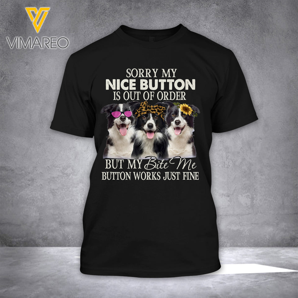 Border Collie 3D Printed Tshirt QQYY