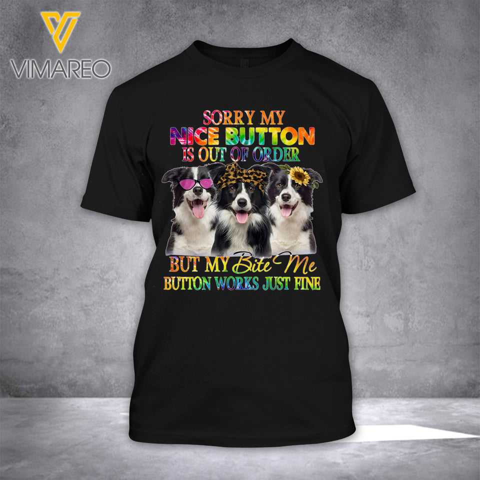 Border Collie 3D Printed Tshirt QQYY