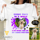PERSONALIZED DOG ENTERS MY LIFE AND CHANGES EVERYTHING TSHIRT 3D PRINTED