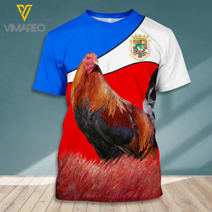 Rooster Puerto rico hoodie/tshirt  3d all print 1906TH