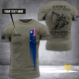 CUSTOMIZE AUSTRALIA T-SHIRT 3D ALL PRINTED 1305NGBTH
