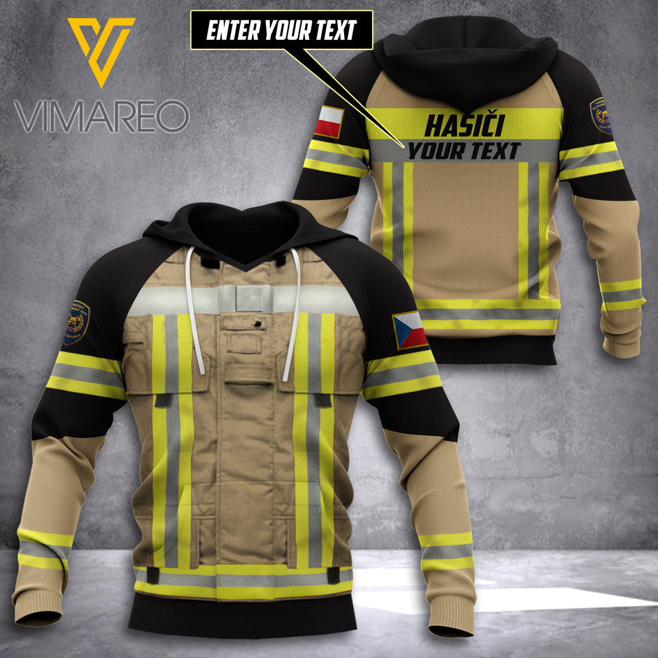 CUSTOMIZE Firefighter Czech HOODIE 3D ALL PRINT 2004NGBTH