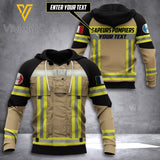 CUSTOMIZE Firefighter France HOODIE 3D ALL PRINT 2204NGBTH