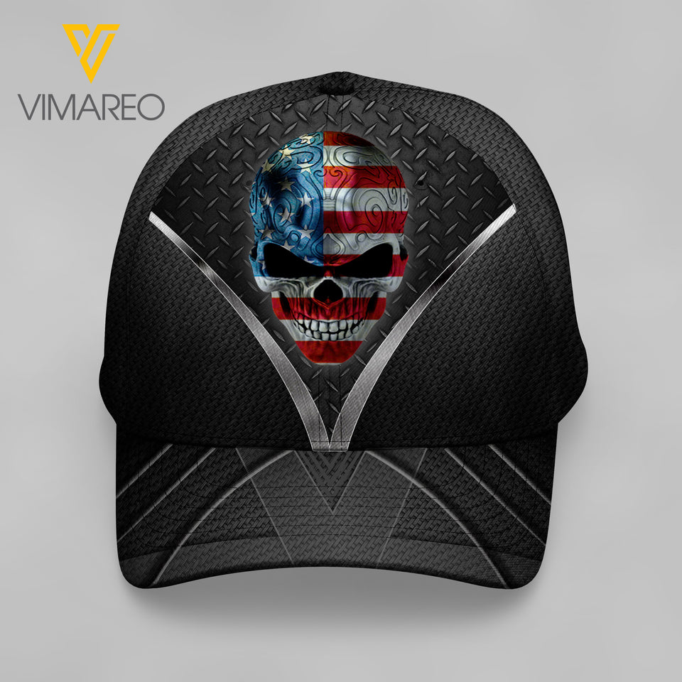 VMVH SKULL USA Peaked cap 3D 0603 HTQ
