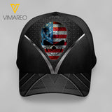 VMVH SKULL USA Peaked cap 3D 0603 HTQ