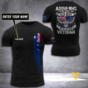 Customized Australia veteran 3D PRINTED TSHIRT 2704NGBTH