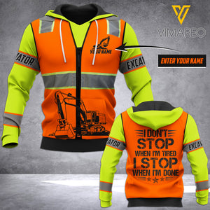 CUSTOMIZE VH Excavator Operator HOODIE 3D ALL PRINT 1702 PDT