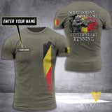 Customized Belgium Army 3D Printed TShirt 1004NGBTH