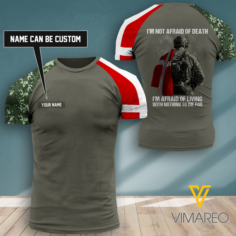 Customized Denmark 3D PRINTED SHIRT 2207TH