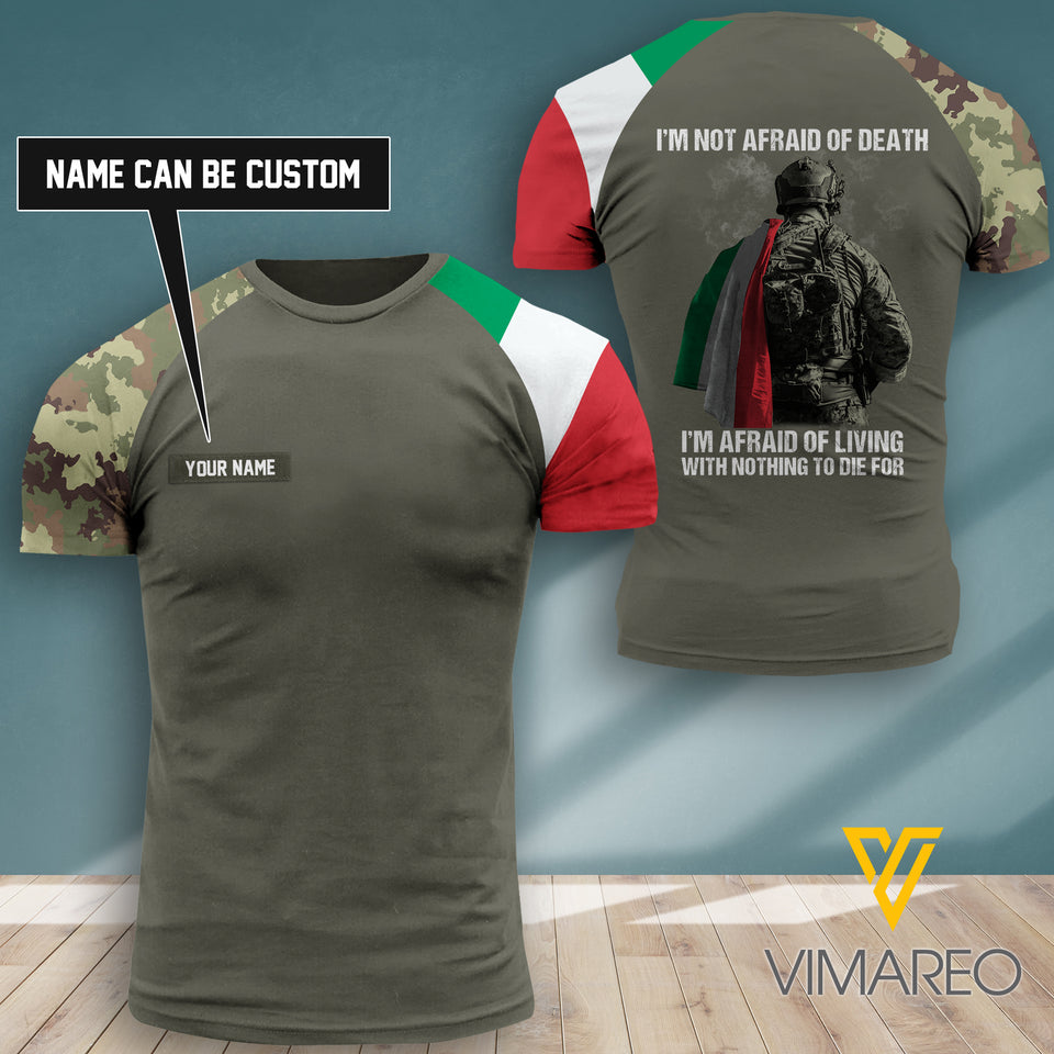 Customized Italy 3D PRINTED SHIRT 2007TH