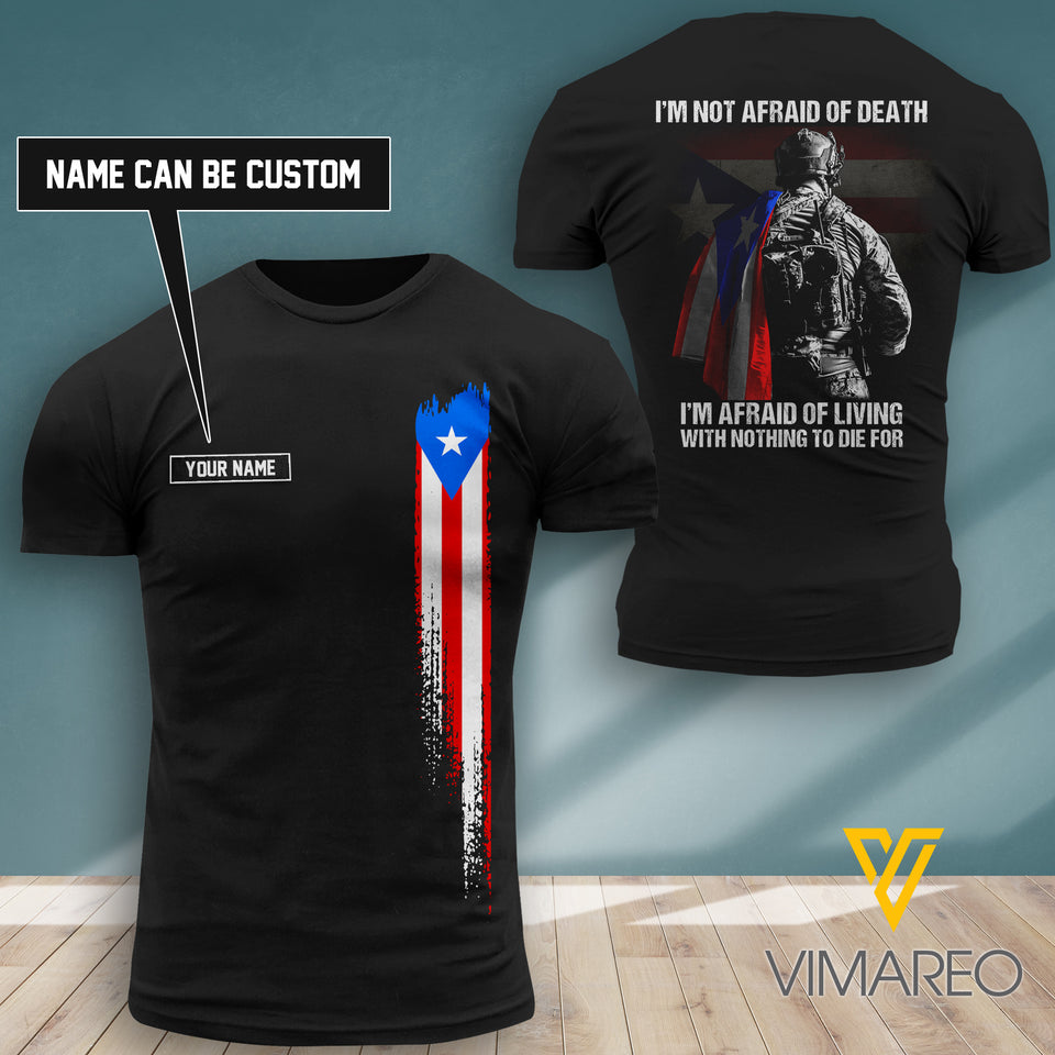 Customized Puerto rico 3D PRINTED SHIRT 1907TH