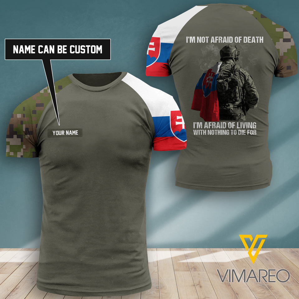 Customized Slovakia 3D PRINTED SHIRT 2307TH