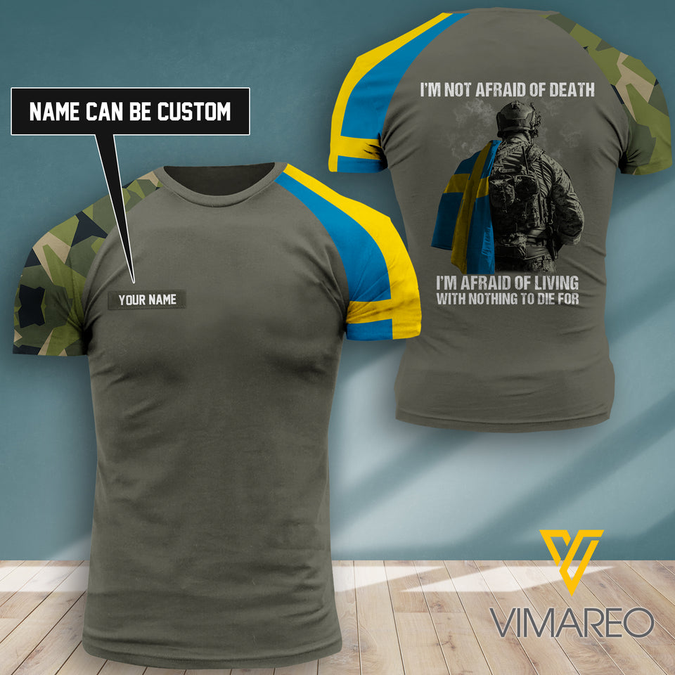 Customized Sweden 3D PRINTED SHIRT 2207TH