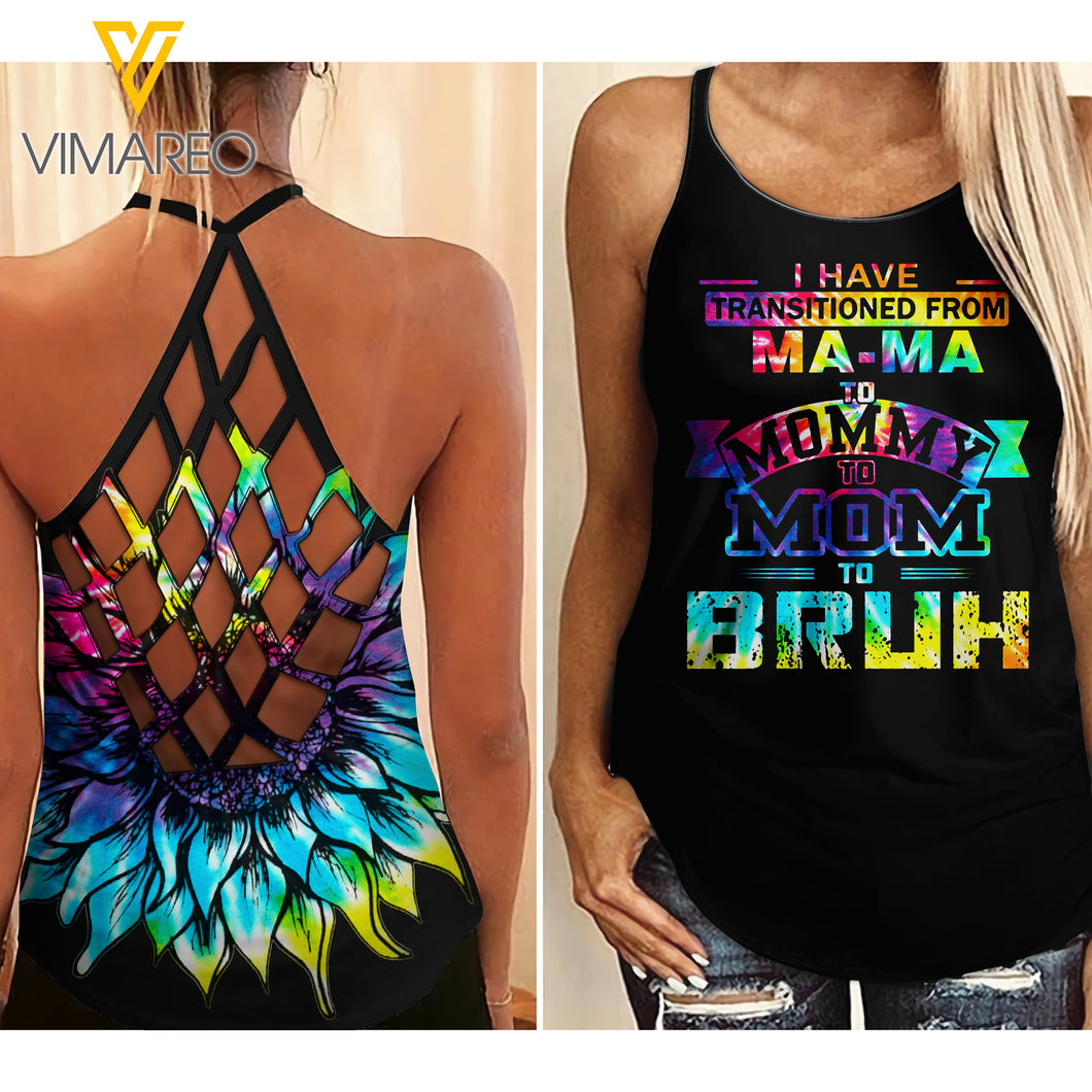 MOM girl Criss-Cross Open Back Camisole Tank Top 1904NGBTH