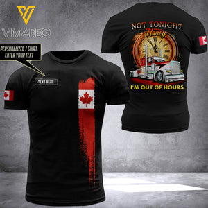 Customized CANADA TRUCKER 3D PRINTED SHIRT 2007N