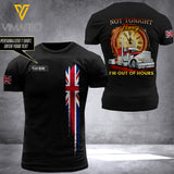 Customized UK TRUCKER 3D PRINTED SHIRT 2007N