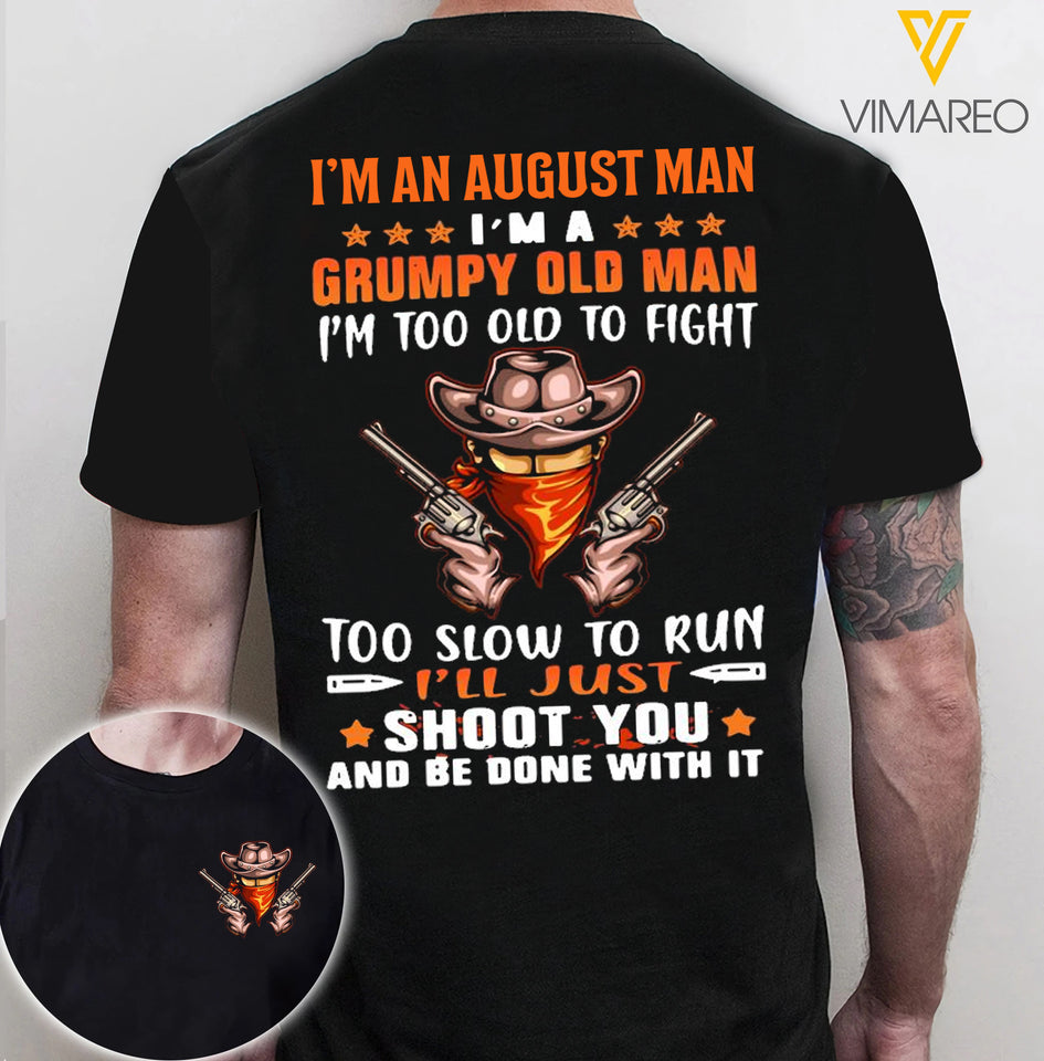 August man Tshirt 3d all print 2206TQ