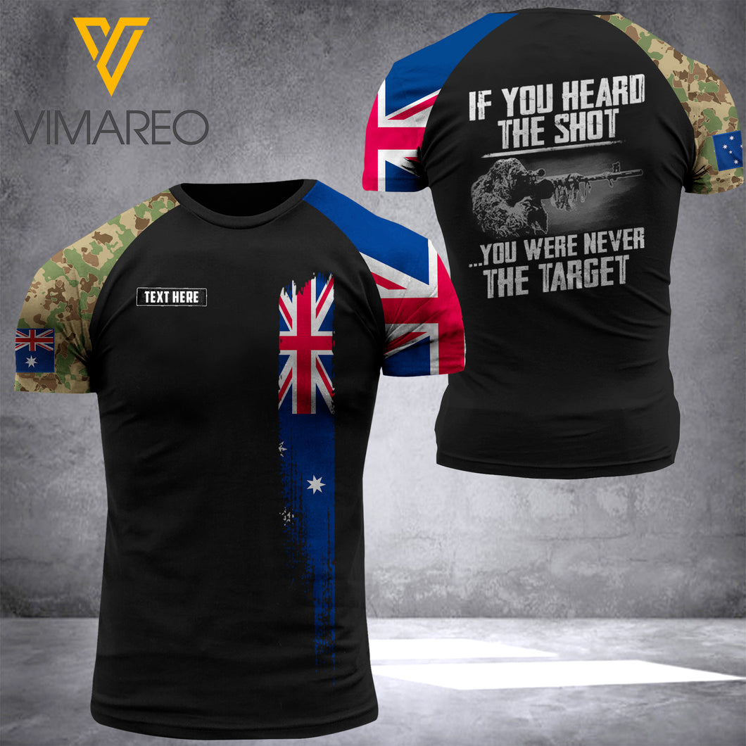 Customized AUSTRALIA Army Flag 3D PRINTED SHIRT 0604NGBTQ