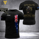 Customized  Australia Soldier Combat 3D Printed Shirt 0806N