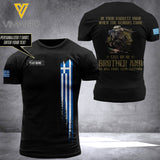 Customized Greece Soldier Combat 3D Printed Shirt 0806N