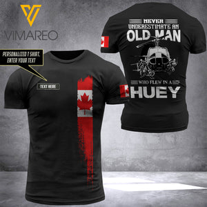 Customized CANADA Flew Army 3D Printed TShirt 0804NGBTQ