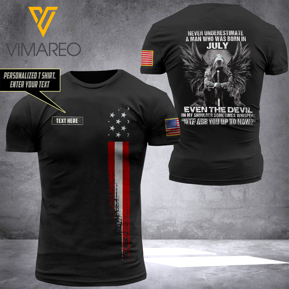 Customized July guy 3D PRINTED TSHIRT 2804NGBN