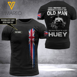 Customized UK United Kingdom Flew Army 3D Printed TShirt 0804NGBTQ