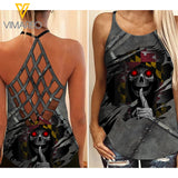Maryland Girl Criss-Cross Open Back Camisole Tank Top 2503NGBT