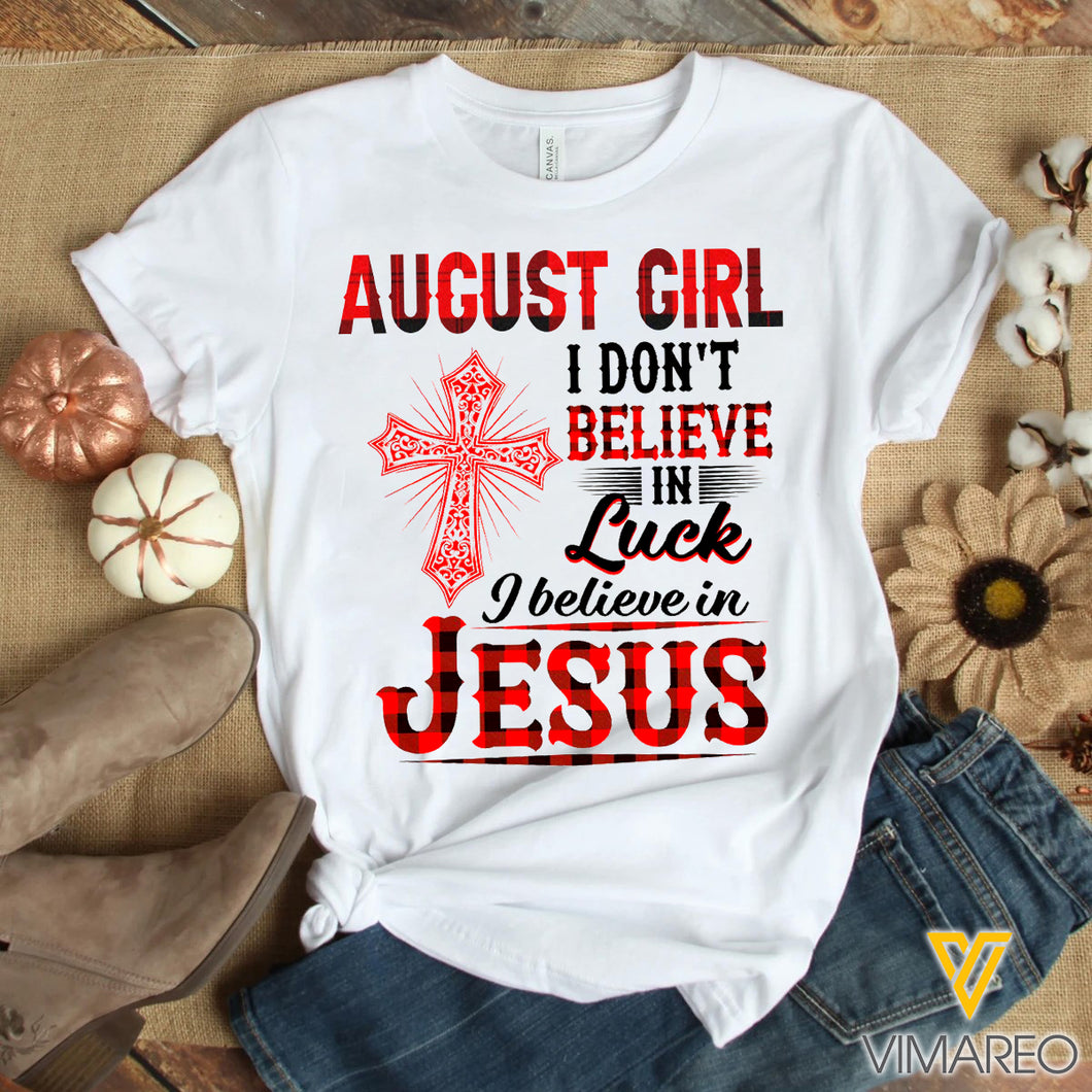 August girl Jesus Tshirt 3d all print 0807TQ