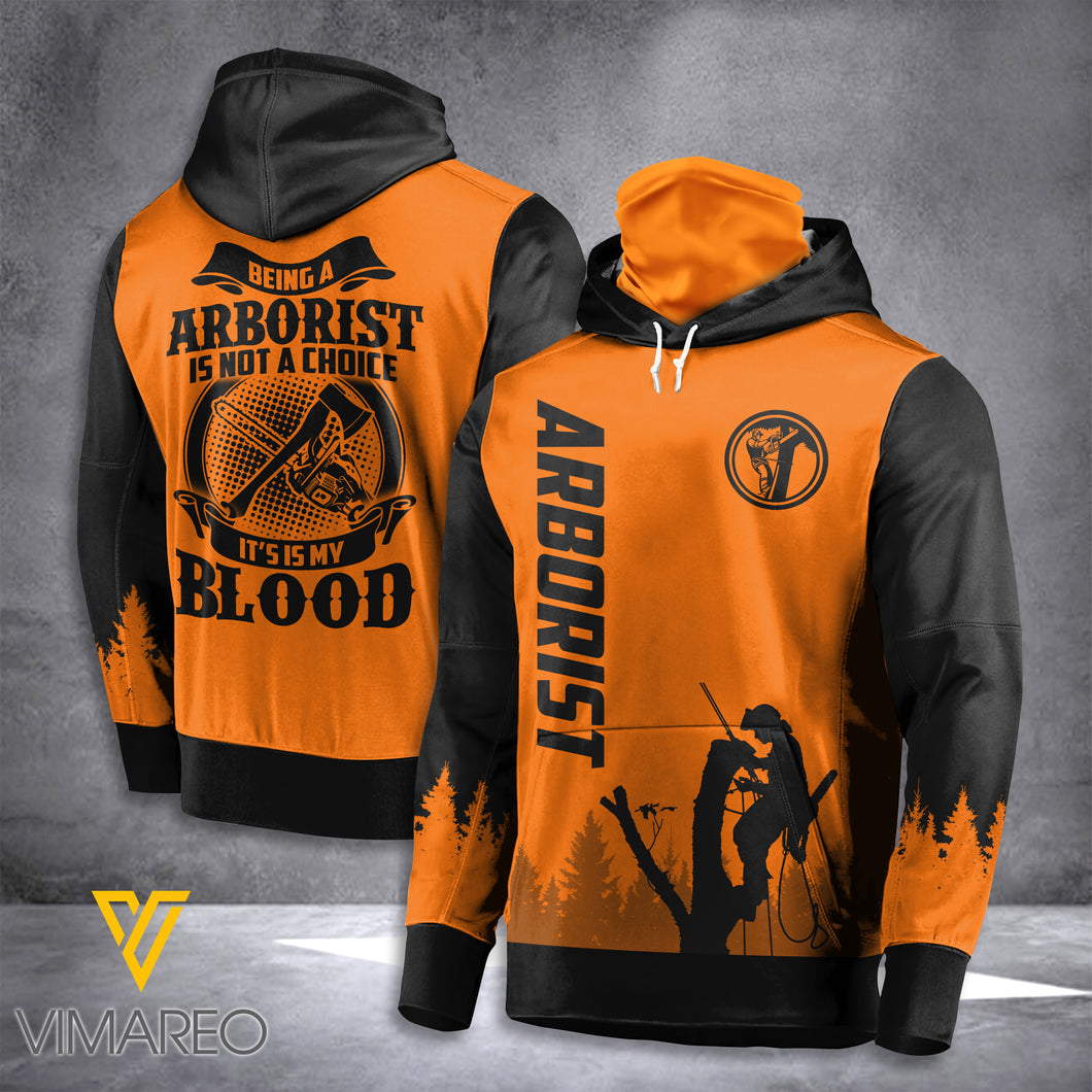 BEING AN ARBORIST IS A CHOICE MASK HOODIE 3D PRINTED NY