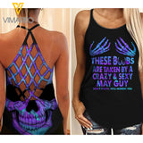 MAY GUY Criss-Cross Open Back Camisole Tank Top  VMYY