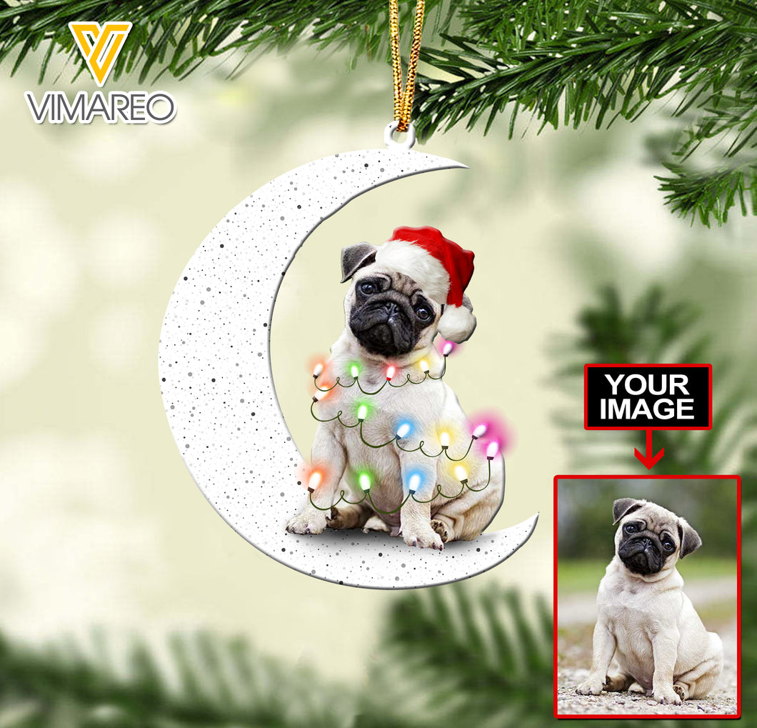 PERSONALIZED DOG HANGING ORNAMENT QTMA0312