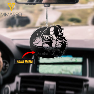 VMAH PERSONALIZED WELDER CAR HANGING ORNAMENT MAR-MA09