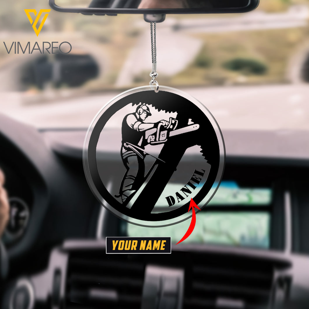 VMAH PERSONALIZED ARBORIST CAR HANGING ORNAMENT MAR-MA10