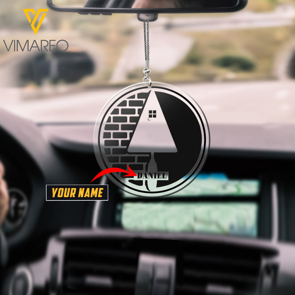 VMAH PERSONALIZED BRICKLAYER CAR HANGING ORNAMENT MAR-MA09