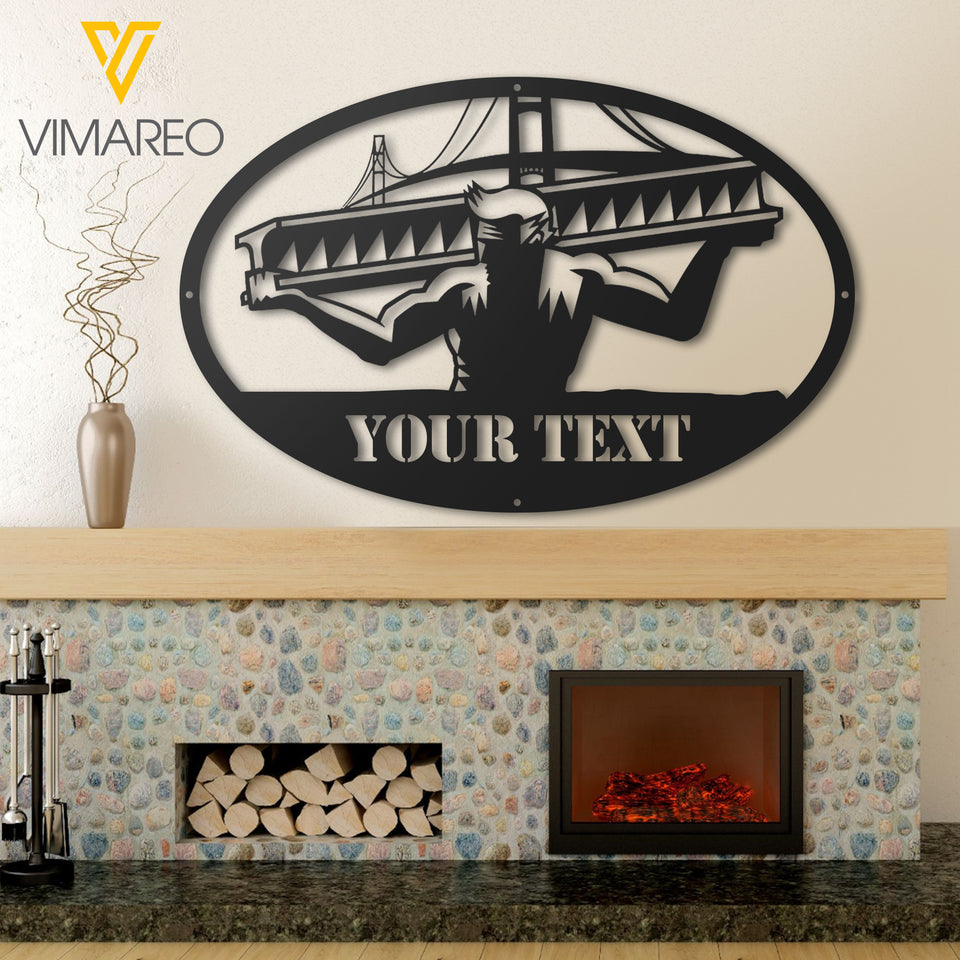 Ironworker Monogram Custom Decor Home