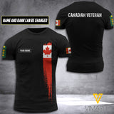Personalized Canada Veteran Tshirt Printed MAY-DT18