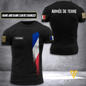 Personalized France Veteran Tshirt Printed MAY-DT18
