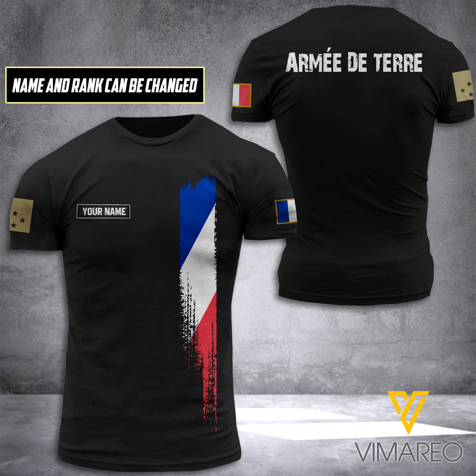 Personalized France Veteran Tshirt Printed MAY-DT18
