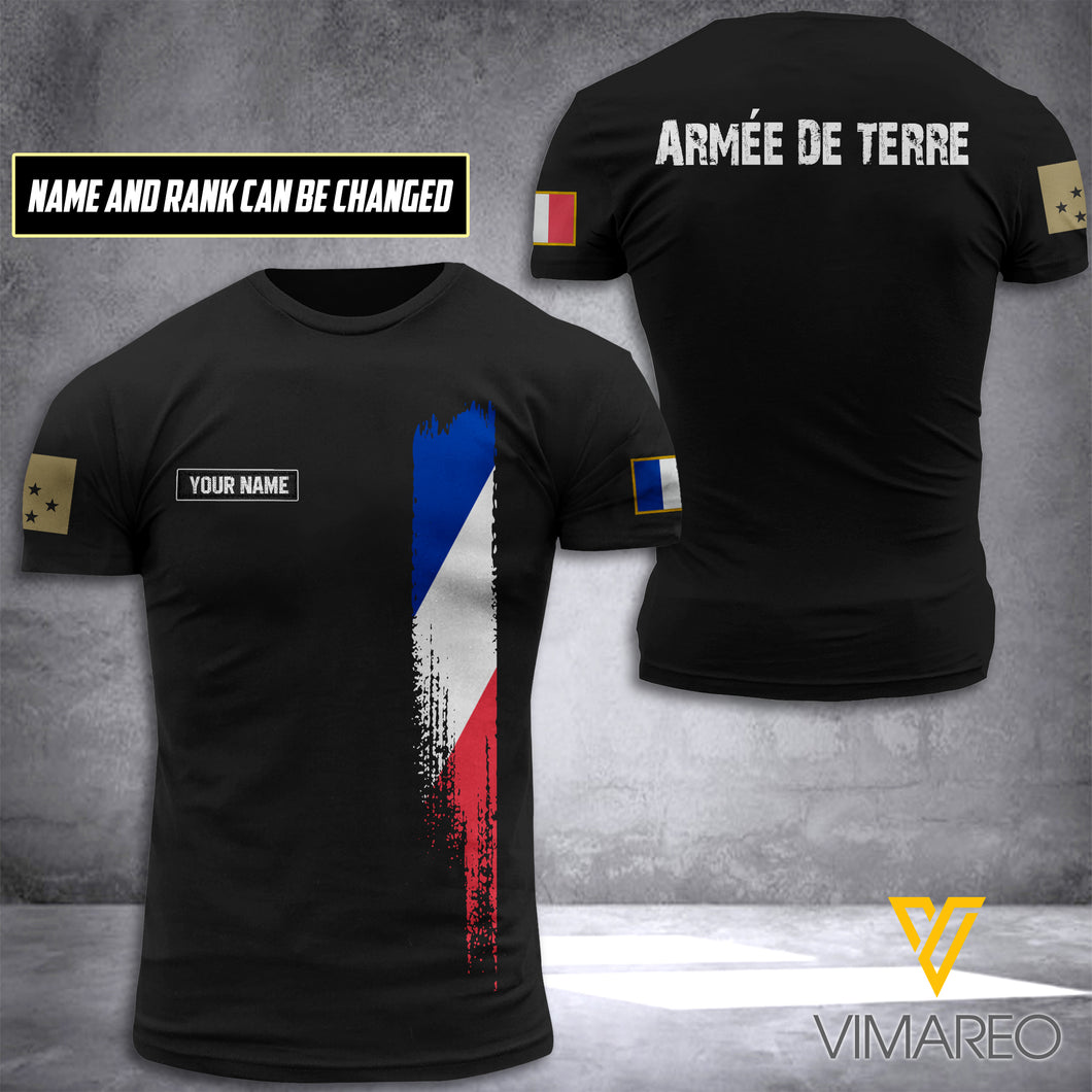 Personalized France Veteran Tshirt Printed MAY-DT18