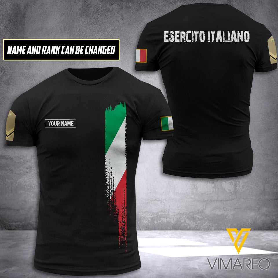 Personalized Italian Veteran Tshirt Printed MAY-DT18