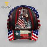 texas Peaked cap 3D TMT UNDER GOD