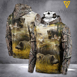 BOAR HUNTING MASK HOODIE 3D PRINTED LMT