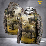 BOAR HUNTING MASK HOODIE 3D PRINTED LMT