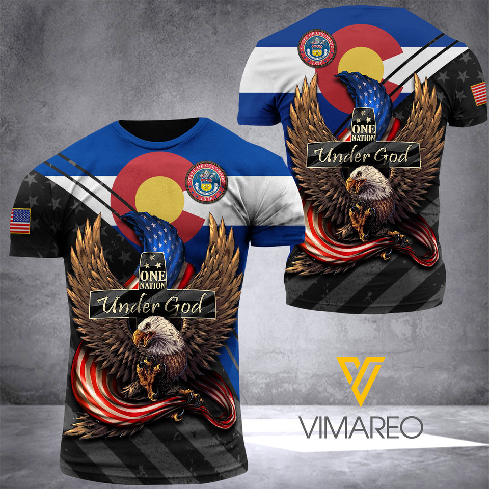 Colorado T SHIRT 3D PRINTED TL113 UNDER GOD